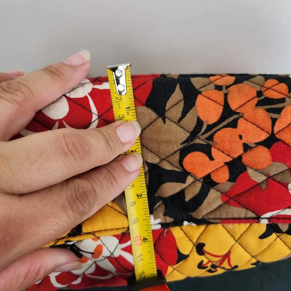 Vera Bradley Laptop Carryall Bittersweeat Floral Pattern Retired Houndstooth